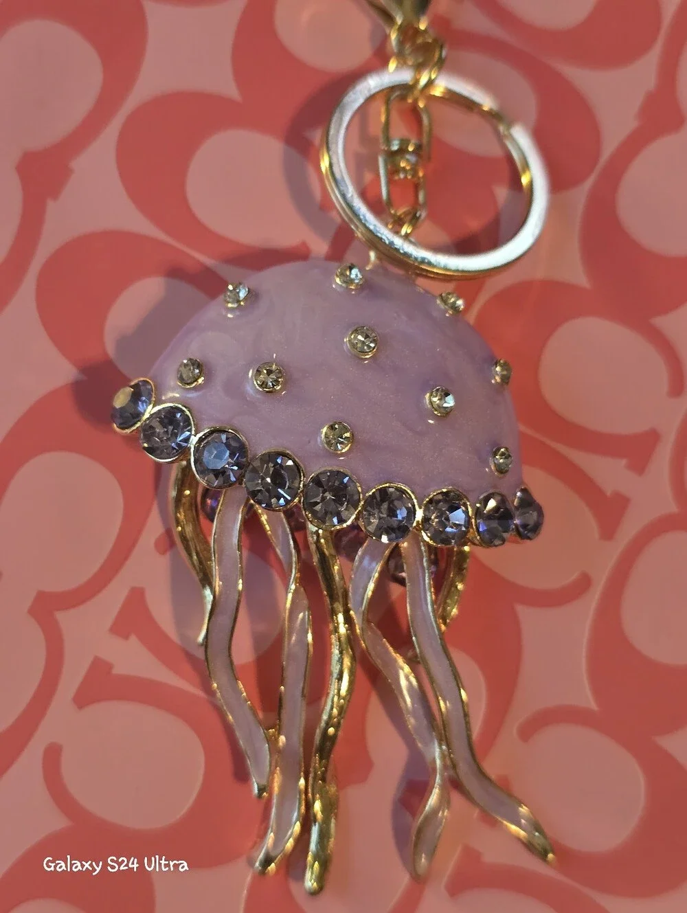 Beautiful Jellyfish Bag Charm/ Keychain NEW